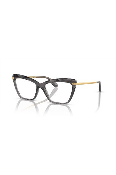 Dolce&Gabbana Dolce & Gabbana Woman Cat Eye Eyeglasses- Dg 5025 - Lense Size:53mm - Transparent Grey