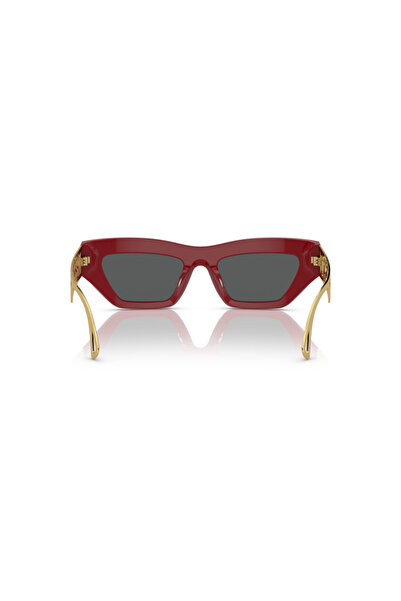 Versace Woman Irregular Sunglasses- Ve 4432u - Lense Size:53mm - Red