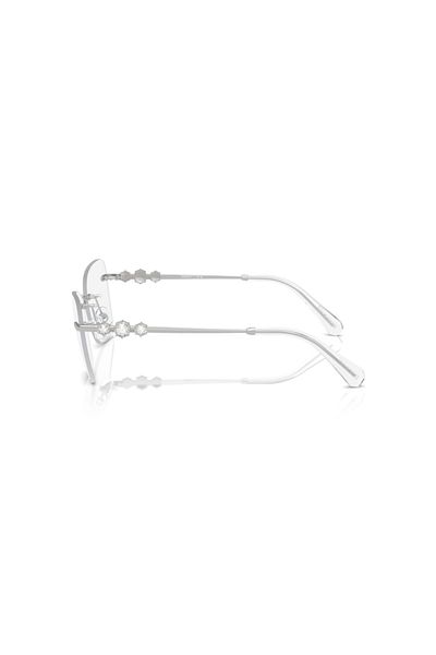 Swarovski Woman Butterfly Eyeglasses- Sk 1014 - Lense Size:53mm - Silver