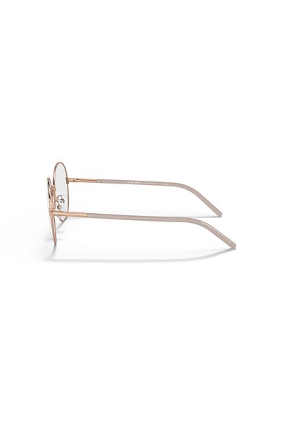 Prada Woman Round Eyeglasses- Pr 55wv - Lense Size:51mm - Alabaster