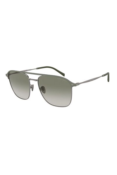 Giorgio Armani Man Square Sunglasses- Ar 6154 - Lense Size:57mm - Matte Gunmetal