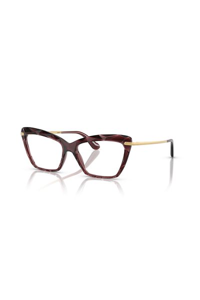 Dolce&Gabbana Dolce & Gabbana Woman Cat Eye Eyeglasses- Dg 5025 - Lense Size:53mm - Transparent Bordeaux