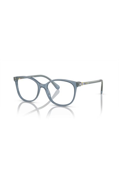 Swarovski Woman Square Eyeglasses- Sk 2002 - Lense Size:51mm - Opaline Blue