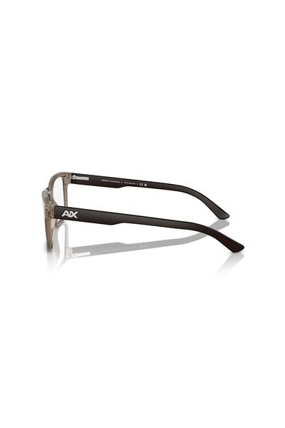 Armani Exchange Man Square Eyeglasses- Ax 3016 - Lense Size:53mm - Shiny Transparent Brown