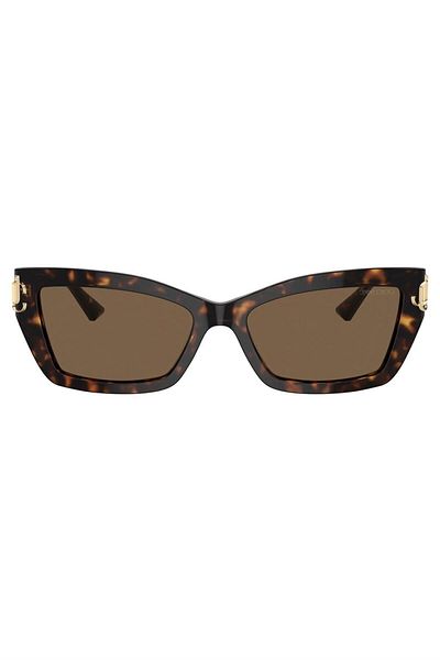 Jimmy Choo Model Women's Cat Eye Plastic Sunglasses Brown Model S;jc;5011u, 55, 5002, 73