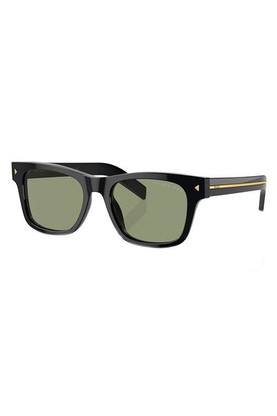 Prada Man Rectangle Sunglasses- Pr A17s - Lense Size:54mm - Black