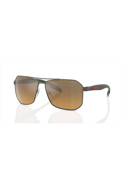 Prada Linea Rossa Sunglasses Model S;;51vs, 62, Dg1, 741 Brown For Male