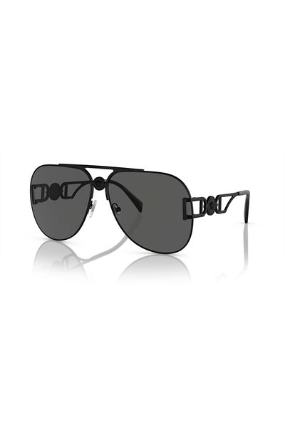 Versace Woman Pilot Sunglasses- Ve 2255 - Lense Size:63mm - Matte Black