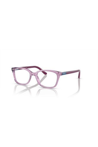 Vogue Junior Vista Woman Square Eyeglasses- Vo 2001 - Lense Size:47mm - Top Transparent Violet