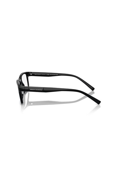 Armani Exchange Man Rectangle Eyeglasses- Ax 3115 - Lense Size:55mm - Shiny Black