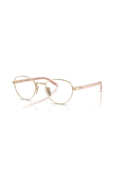 Prada Glasses Frame Model Pr B53v Acx1o149 Pale Gold For Woman