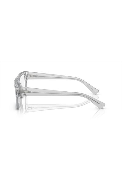 Prada Man Rectangle Eyeglasses- Pr A01v - Lense Size:55mm - Transparent Grey