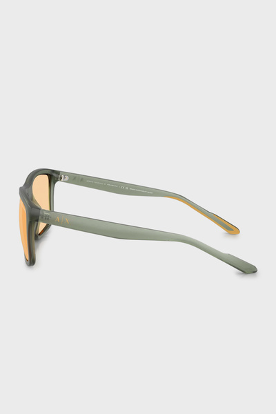 Armani Exchange Man Square Sunglasses- Ax 4149su - Lense Size:56mm - Matte Opal Green