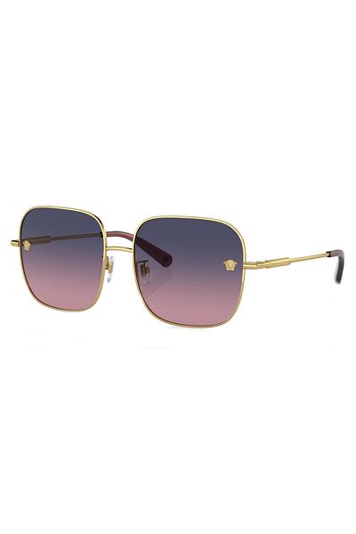 Versace Woman Square Sunglasses- Ve 2246d - Lense Size:59mm - Gold