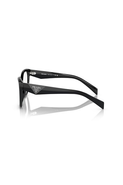 Prada Woman Irregular Eyeglasses- Pr 20zv - Lense Size:54mm - Black