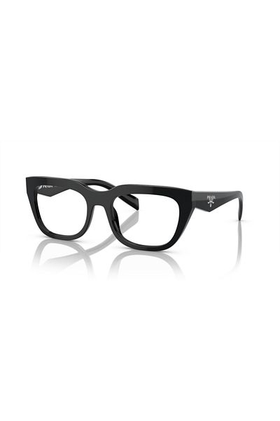 Prada Woman Irregular Eyeglasses- Pr A06v - Lense Size:52mm - Black