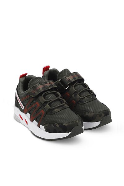 Slazenger ELIPS Unisex Παιδικά Παπούτσια Sneaker Χακί Καμουφλάζ