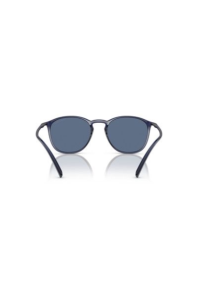 Giorgio Armani Man Square Sunglasses- Ar 8186u - Lense Size:52mm - Transparent Blue