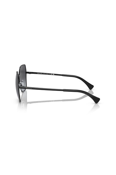 Ralph Woman Square Sunglasses- Ra 4138 - Lense Size:58mm - Shiny Black