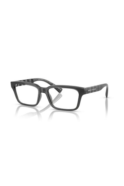 Armani Exchange Man Rectangle Eyeglasses- Ax 3116 - Lense Size:55mm - Shiny Transparent Grey