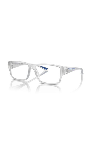 Polo Ralph Lauren Man Rectangular Eyeglasses- Ph 2275u - Lense Size:55mm - Matte Crystal