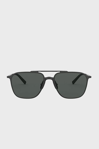 Giorgio Armani Man Square Sunglasses- Ar 6110 - Lense Size:58mm - Matte Gunmetal