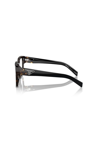 Prada Man Square Eyeglasses- Pr 08zv - Lense Size:52mm - Tortoise Black Malt