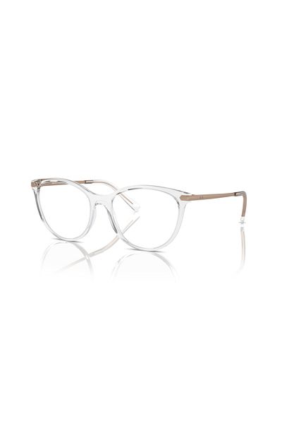 Armani Exchange Woman Cat Eye Eyeglasses- Ax 3078 - Lense Size:53mm - Shiny Crystal
