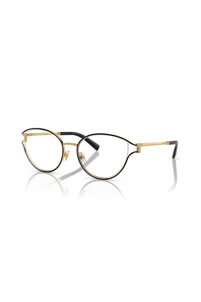 Tiffany Woman Oval Eyeglasses- Tf 1157b - Lense Size:54mm - Black On Gold