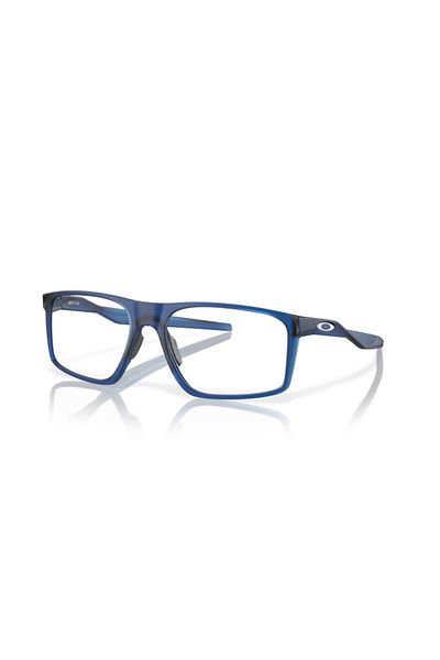 Oakley Ophthalmic Man Rectangle Eyeglasses- Oo 8183 - Lense Size:56mm - Matte Trans Blue