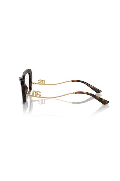 Dolce&Gabbana Dolce & Gabbana Woman Cat Eye Eyeglasses- Dg 3391b - Lense Size:56mm - Havana
