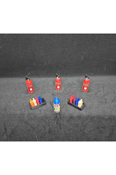 İLKA HOBİ 1/18 Ölçek Diecast Model Araçlar İçin Garaj Tamirhane Malzemeleri Y...