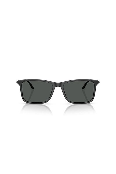 Giorgio Armani Man Rectangle Sunglasses- Ar 8218 - Lense Size:56mm - Matte Black