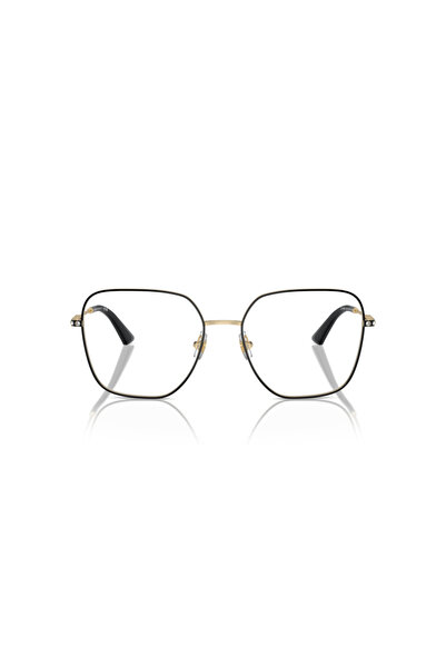 Jimmy Choo Woman Square Eyeglasses- Jc 2001b - Lense Size:53mm - Pale Gold/black