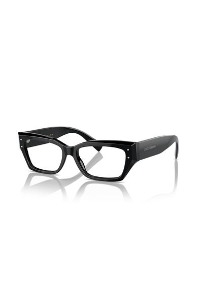 Dolce&Gabbana Dolce & Gabbana Woman Rectangular Eyeglasses- Dg 3387 - Lense Size:51mm - Black