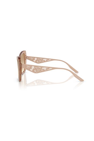 Dolce&Gabbana Dolce & Gabbana Woman Cat Eye Sunglasses- Dg 4489 - Lense Size:55mm - Transparent Camel