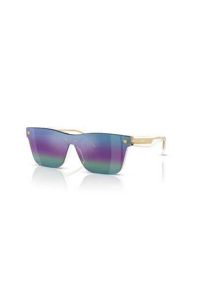 Versace Kids Unisex Rectangle Sunglasses- Ve 4004u - Lense Size:28mm - Crystal