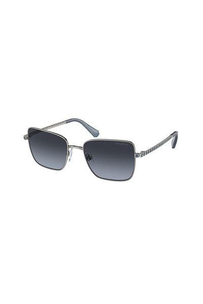 Swarovski Woman Round Sunglasses- Sk 7015 - Lense Size:53mm - Gunmetal