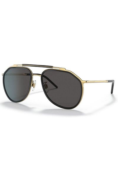 Dolce&Gabbana Dolce & Gabbana Man Pilot Sunglasses- Dg 2277 - Lense Size:57mm - Gold/black