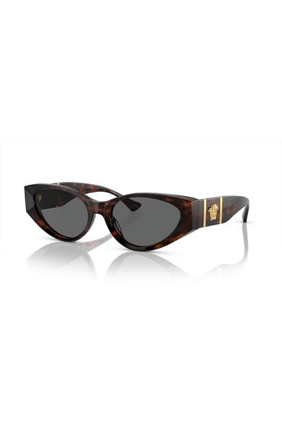Versace Woman Cat Eye Sunglasses- Ve 4454 - Lense Size:55mm - Havana