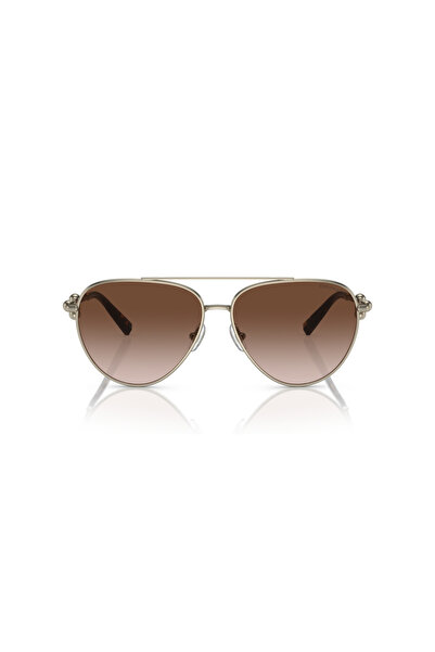 Tiffany Woman Pilot Sunglasses- Tf 3092 - Lense Size:59mm - Pale Gold