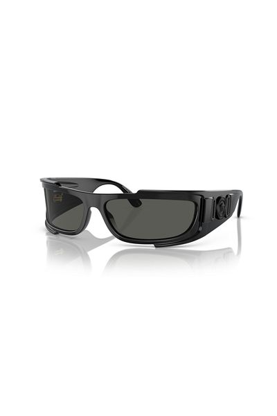 Versace Man Rectangle Sunglasses- Ve 4446 - Lense Size:67mm - Black