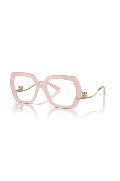 Dolce&Gabbana Dolce & Gabbana Woman Irregular Eyeglasses- Dg 3390b - Lense Size:56mm - Opal Rose