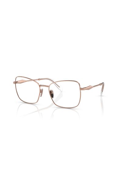 Prada Woman Pillow Eyeglasses- Pr 53zv - Lense Size:54mm - Pink Gold