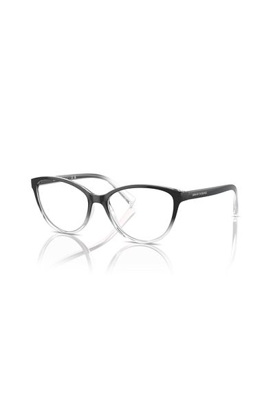 Armani Exchange Woman Pillow Eyeglasses- Ax 3053 - Lense Size:53mm - Shiny Black & Grey