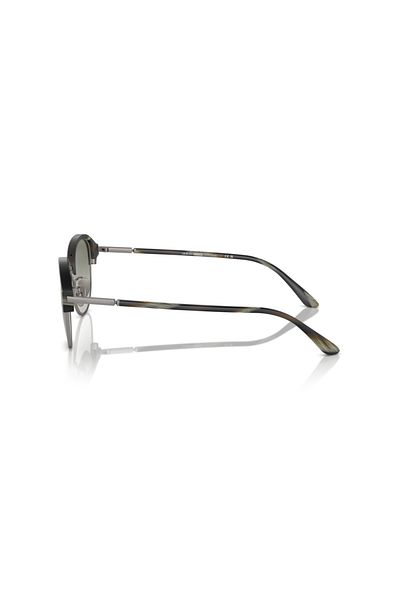 Giorgio Armani Man Phantos Sunglasses- Ar 8215 - Lense Size:52mm - Matte Green Horn