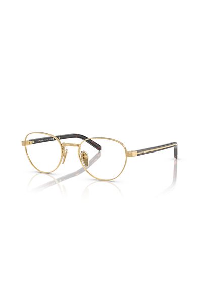 Prada Glasses Frame Model Pr B53v 5ak1o151 Gold For Woman