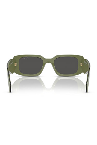 Prada Woman Rectangle Sunglasses- Pr 17ws - Lense Size:49mm - Sage/black