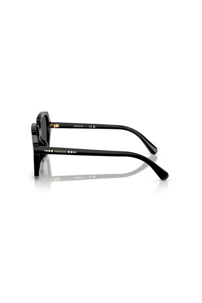 Swarovski Woman Square Sunglasses- Sk 6034d - Lense Size:56mm - Black