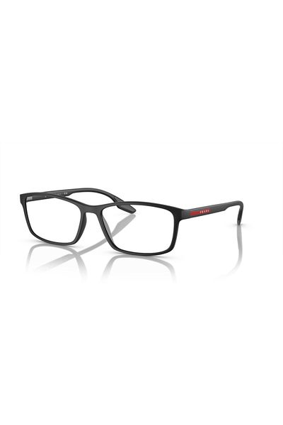 Prada Linea Rossa Man Rectangular Eyeglasses- Ps 04mv - Lense Size:54mm - Matte Black